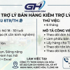 Tuyển trợ lý bán hàng kiêm trợ lý quản lý sản xuất