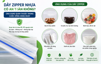 DÂY ZIPPER NHỰA CÓ AN TOÀN KHÔNG? ỨNG DỤNG QUEN THUỘC TRONG CUỘC SỐNG HẰNG NGÀY